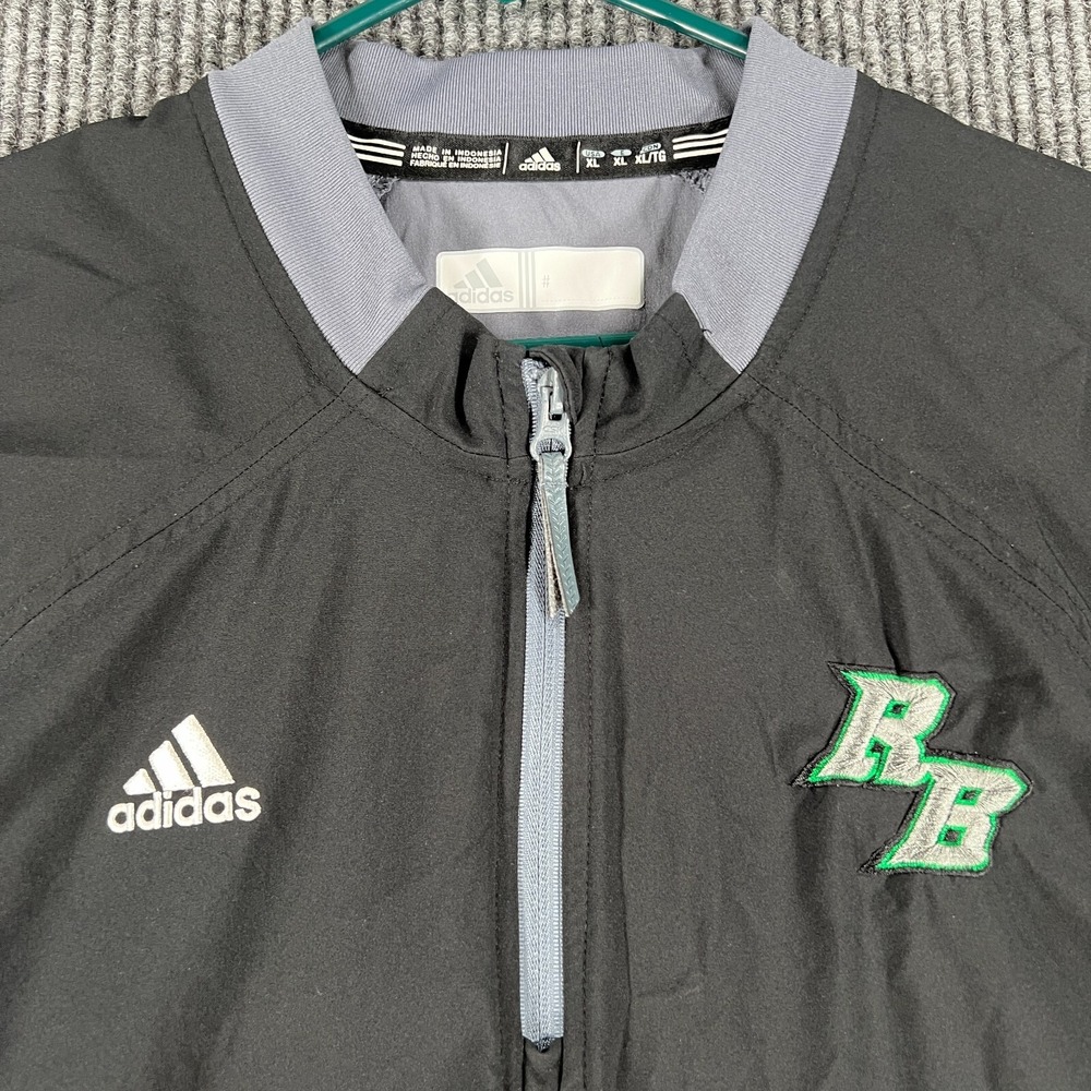 Rock Bridge Bruins Jacket Columbia Missouri HS Adidas Mens XL Black 1/4 Zip